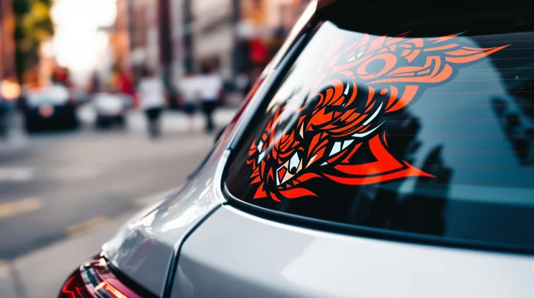 Car window sticker