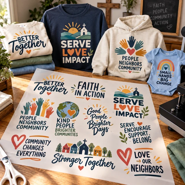 Community & church events dtf gang sheet inspiration