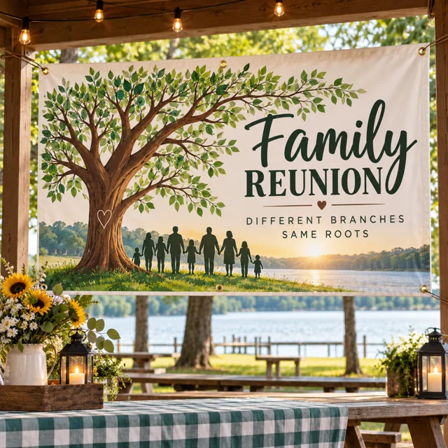 Family reunions banner inspiration