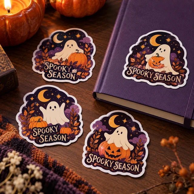 Halloween die cut sticker inspiration