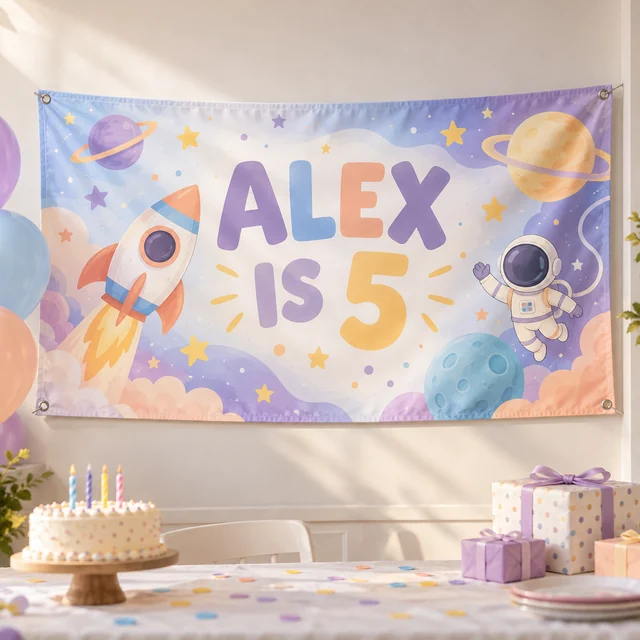 Kids’ birthdays banner inspiration