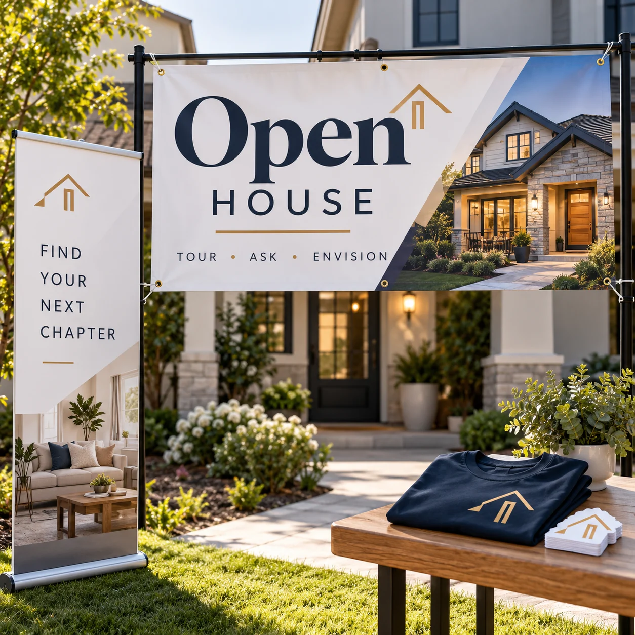 Real estate & open houses Welcome visitors printing inspiration