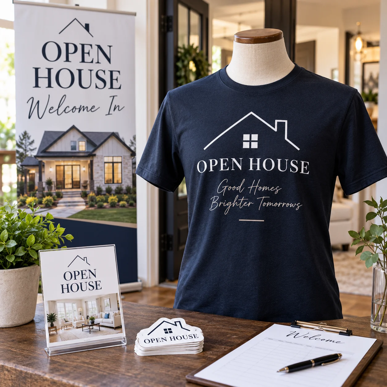 Real estate & open houses Outfit your team printing inspiration