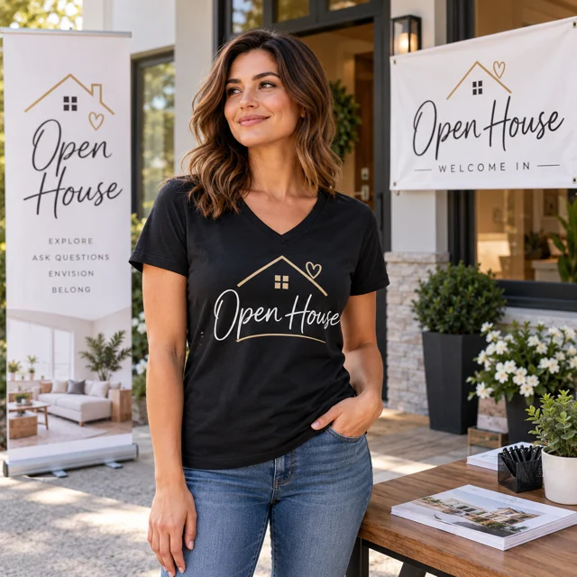 Real estate & open houses generic vneck inspiration