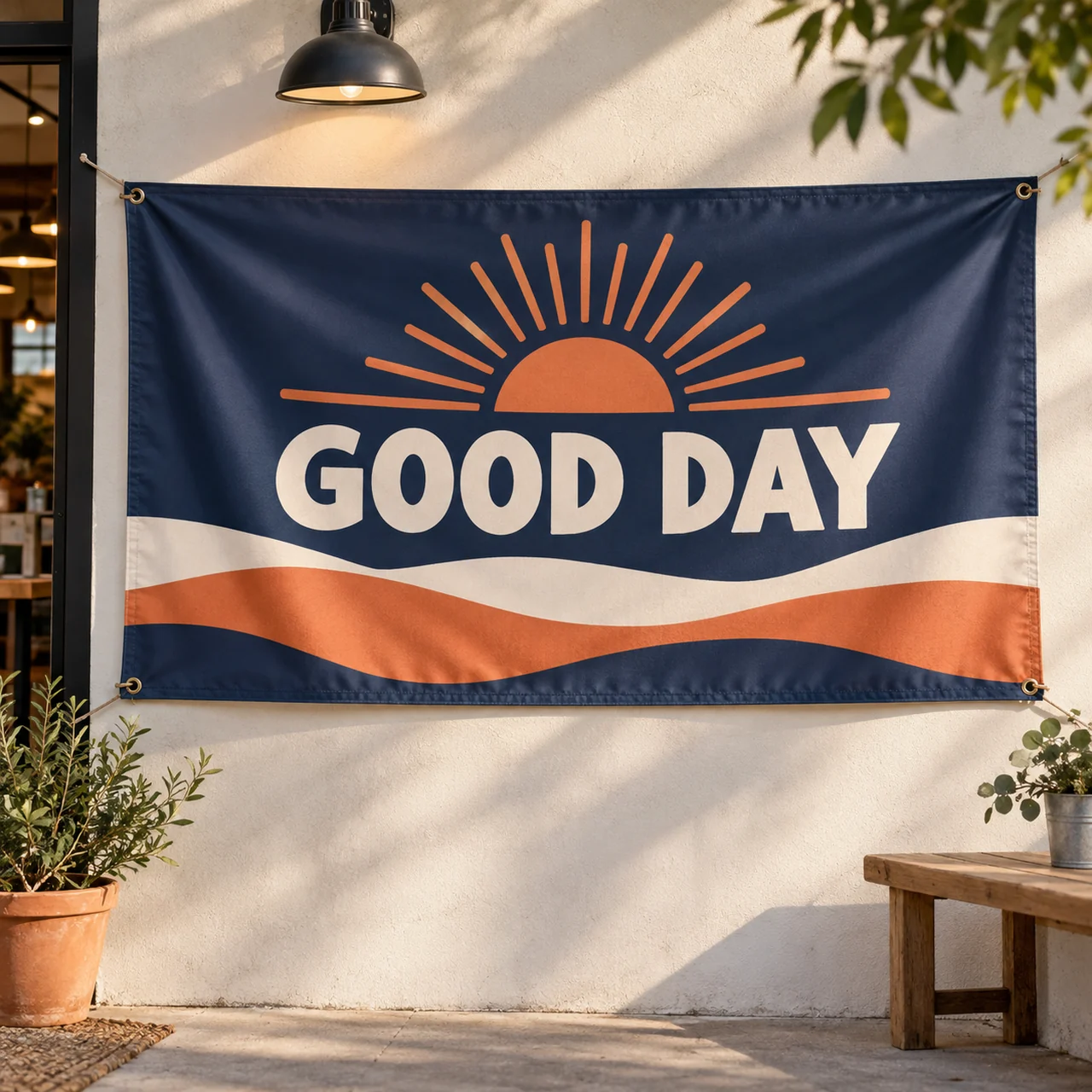 Banners & signs illustrative printing scene