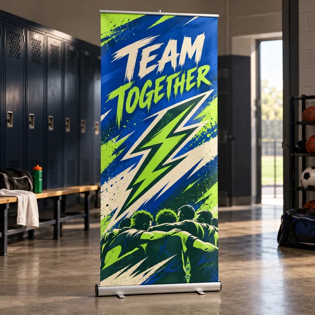 Teams & sports retractable banner inspiration