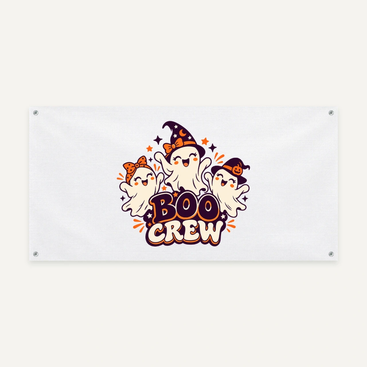 Boo Crew printed on Vinyl Banner