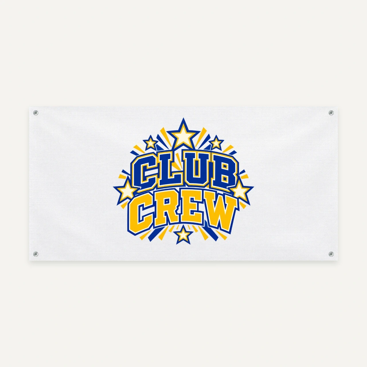 Club Crew printed on Vinyl Banner