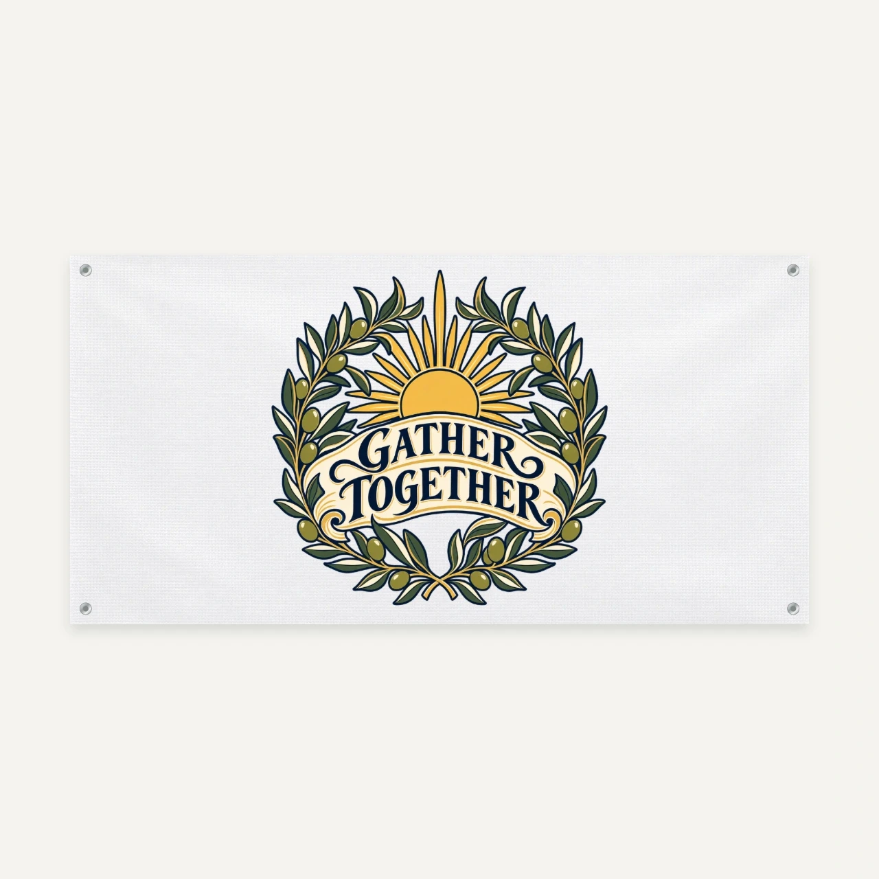 Gather Together printed on Vinyl Banner