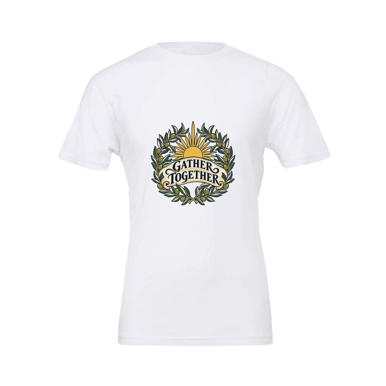 Gather Together printed on Custom Unisex T-Shirt