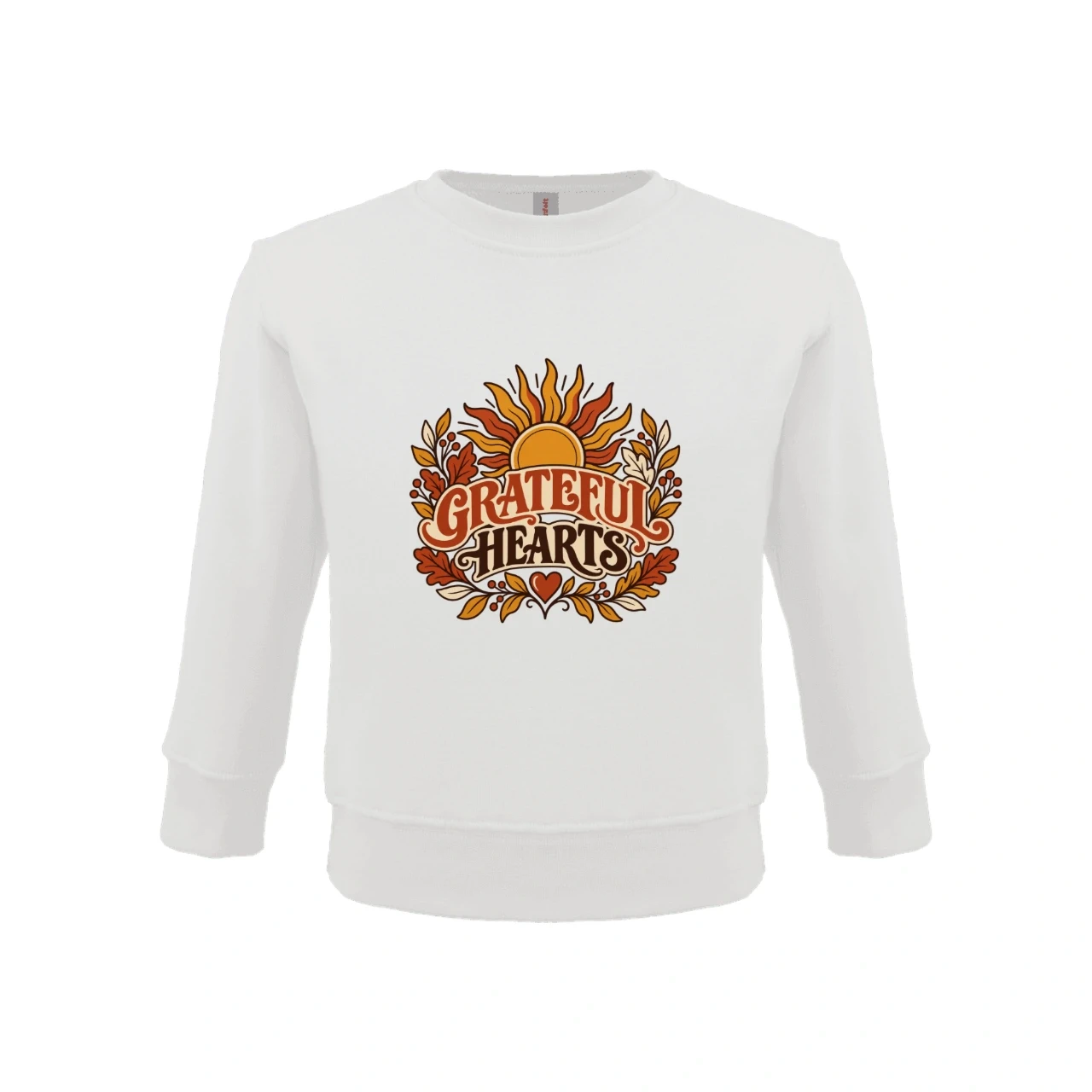Grateful Hearts printed on Custom Toddler Sweatshirt