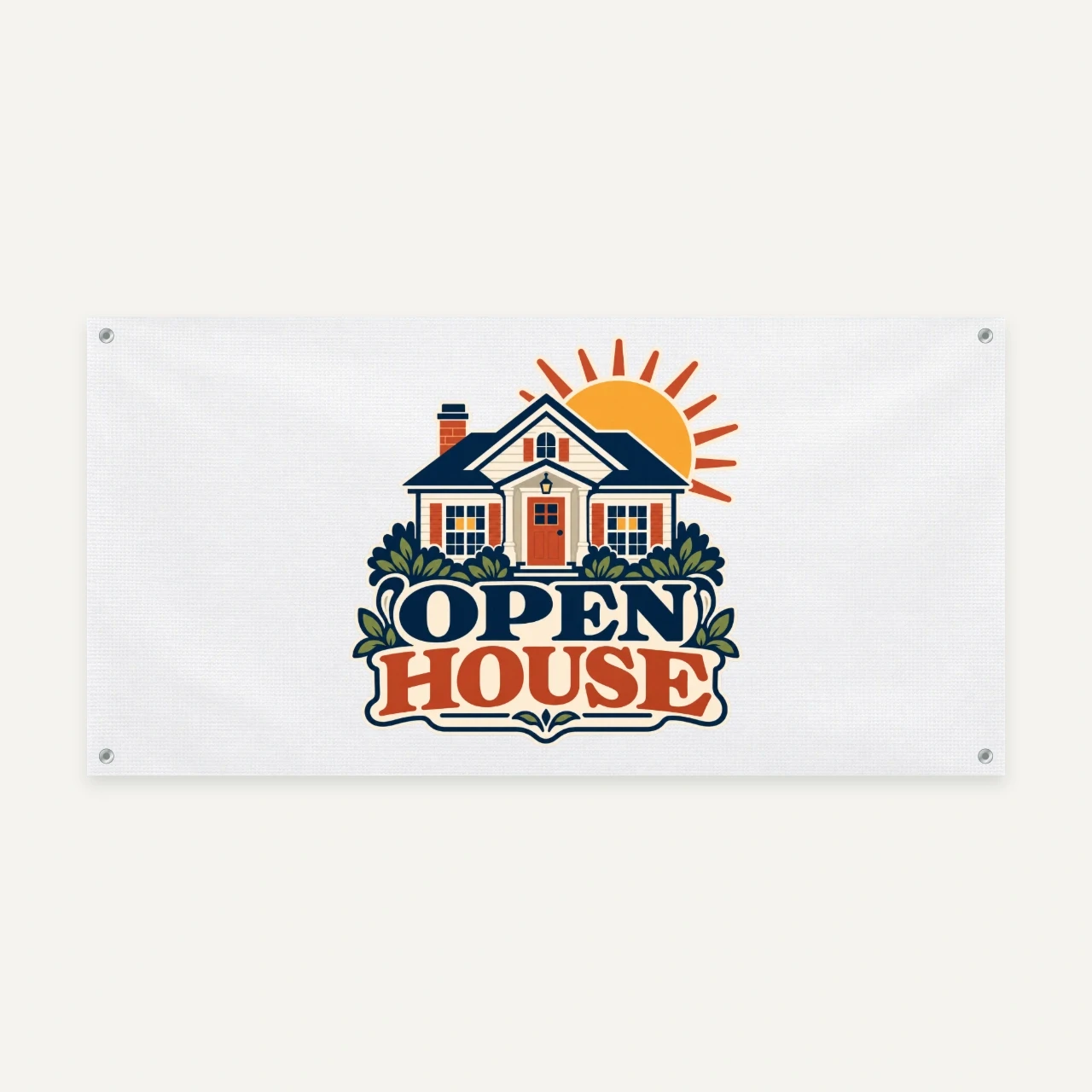 Open House printed on Vinyl Banner
