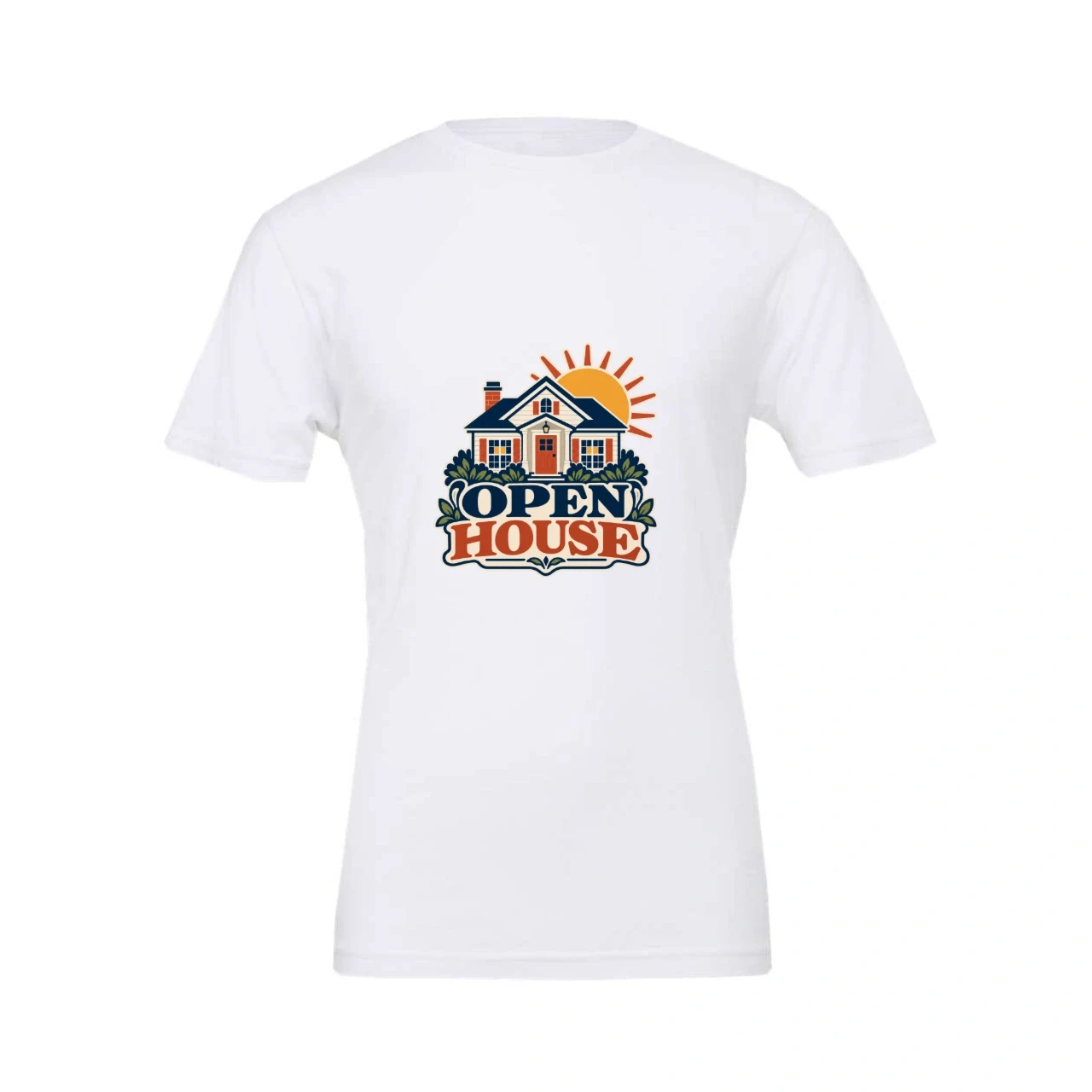 Open House printed on Custom Unisex T-Shirt