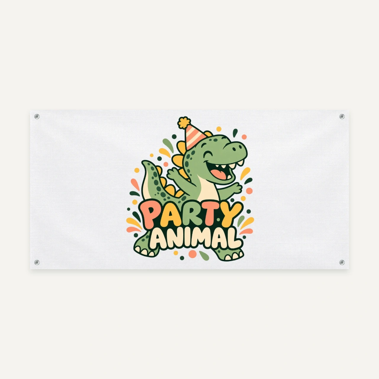 Party Animal printed on Vinyl Banner