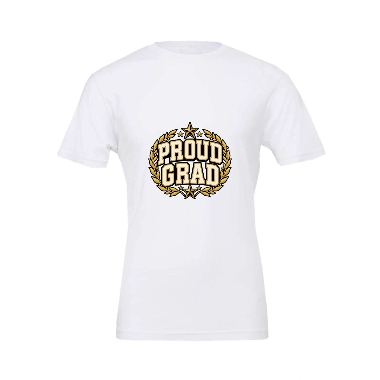 Proud Grad printed on Custom Unisex T-Shirt