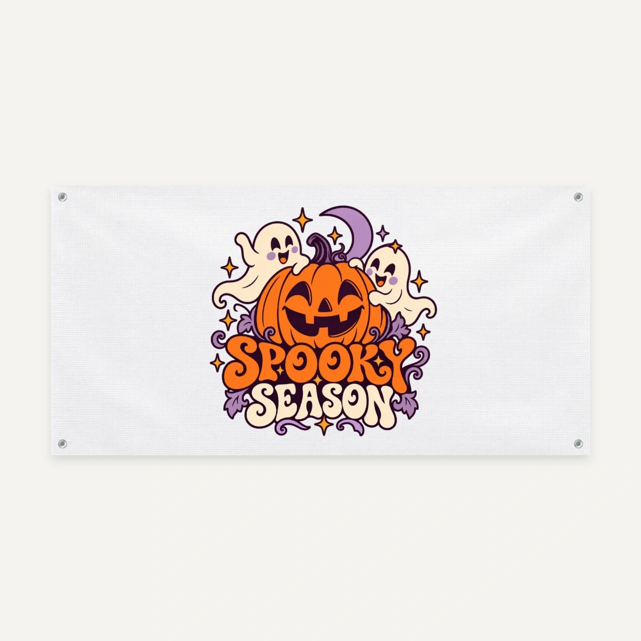 Spooky Season printed on Vinyl Banner