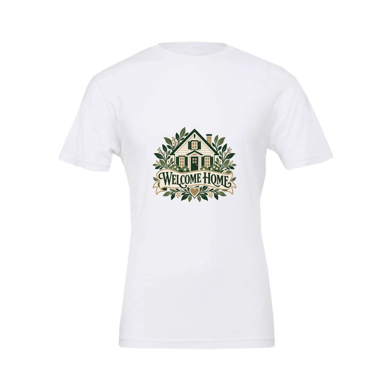 Welcome Home printed on Custom Unisex T-Shirt
