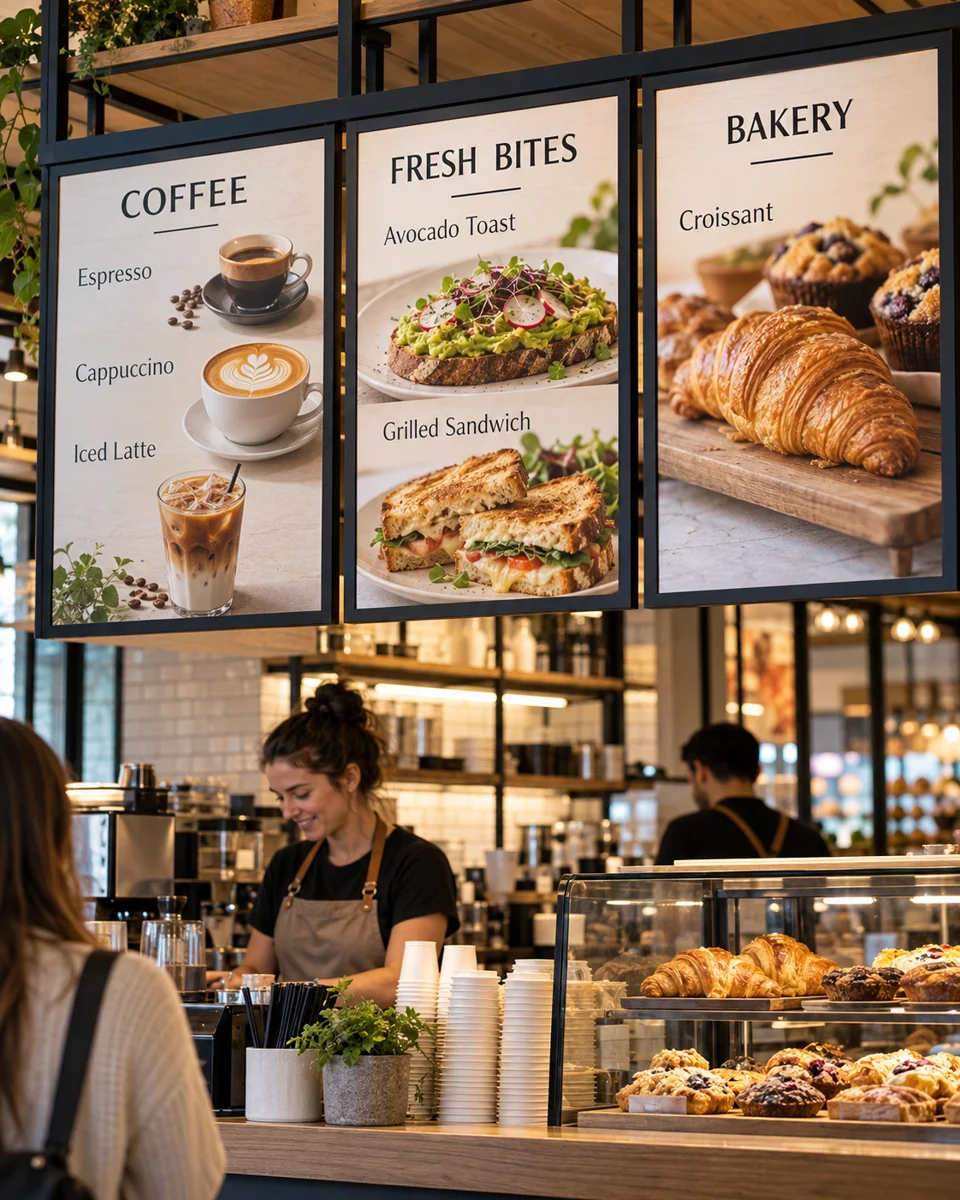 Cafe menu boards · Cafe & local shop inspiration