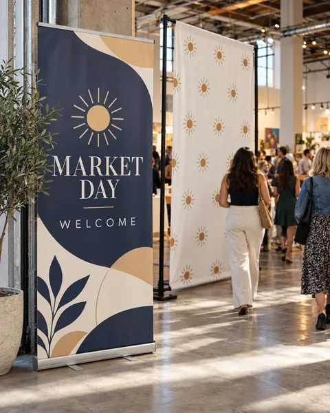 Event displays and backdrops · Cafe & local shop lifestyle printing idea