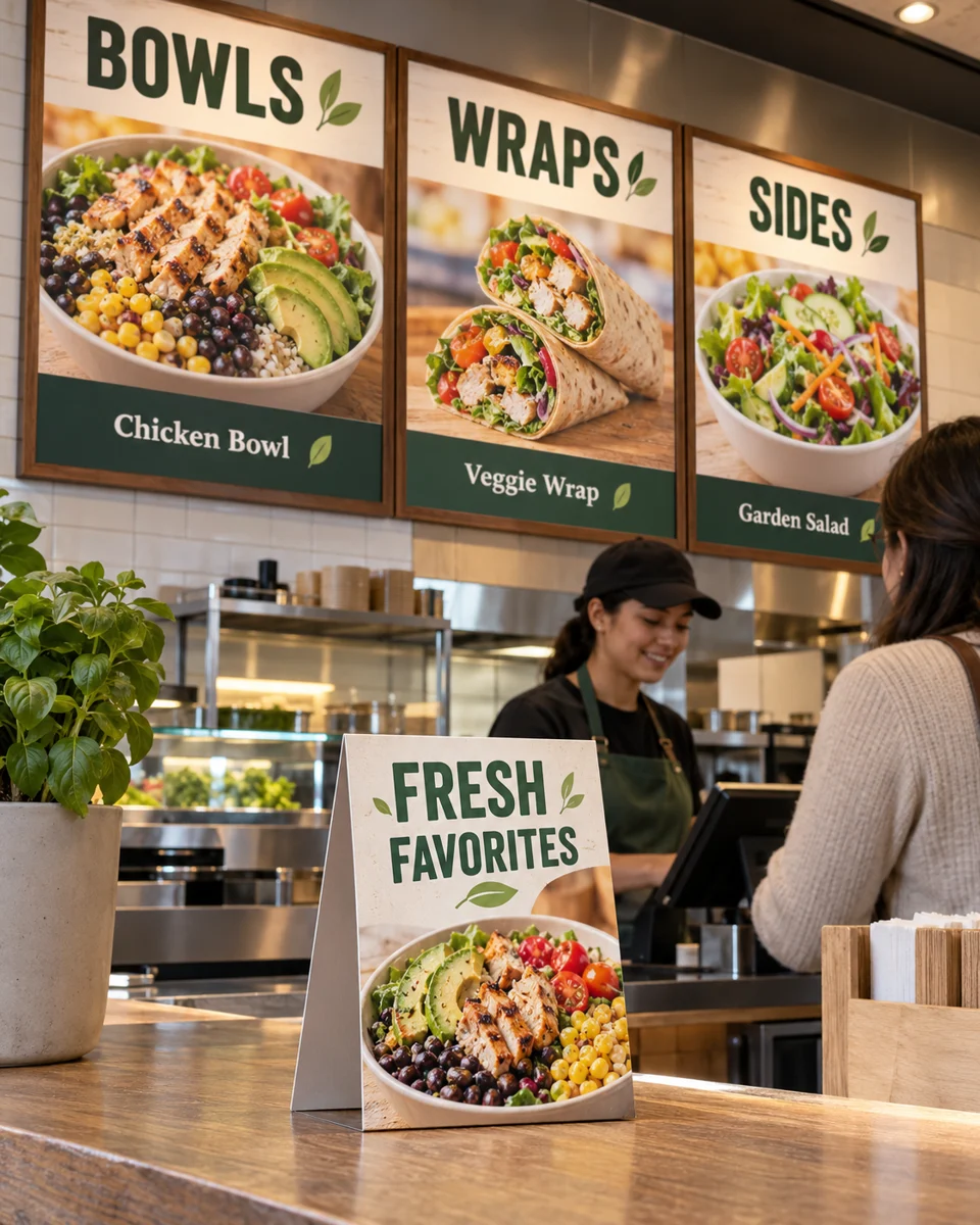Restaurant menu displays · Community business inspiration