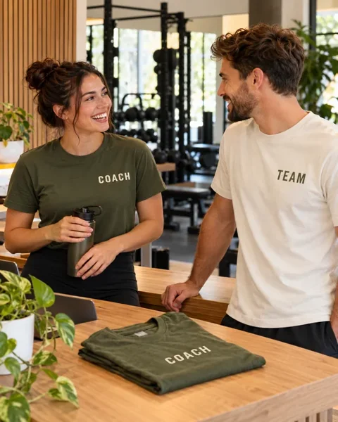 Fitness staff shirts · Community business illustrative printing inspiration