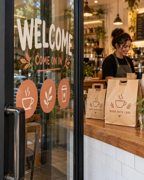 Packaging stickers and labels · Community business lifestyle printing idea