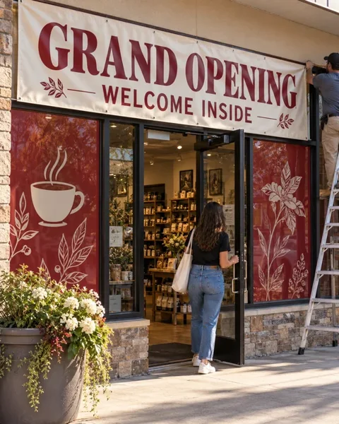 New store opening · Houston neighborhood lifestyle printing idea