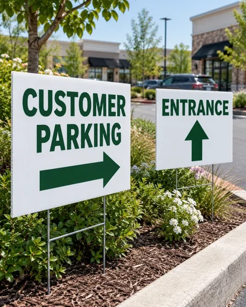 Parking and directional signs · Houston neighborhood illustrative printing inspiration