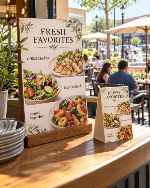 Restaurant menu boards · Retail & events lifestyle printing idea