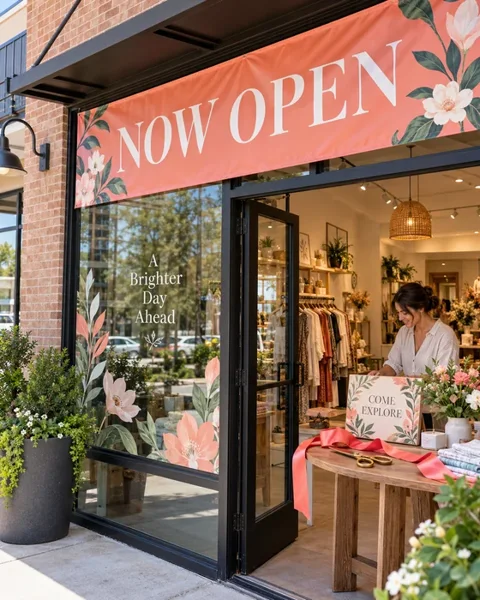 New shop opening · Retail & events lifestyle printing idea