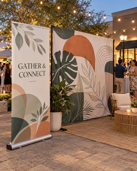 Community event displays · Retail & events lifestyle printing idea