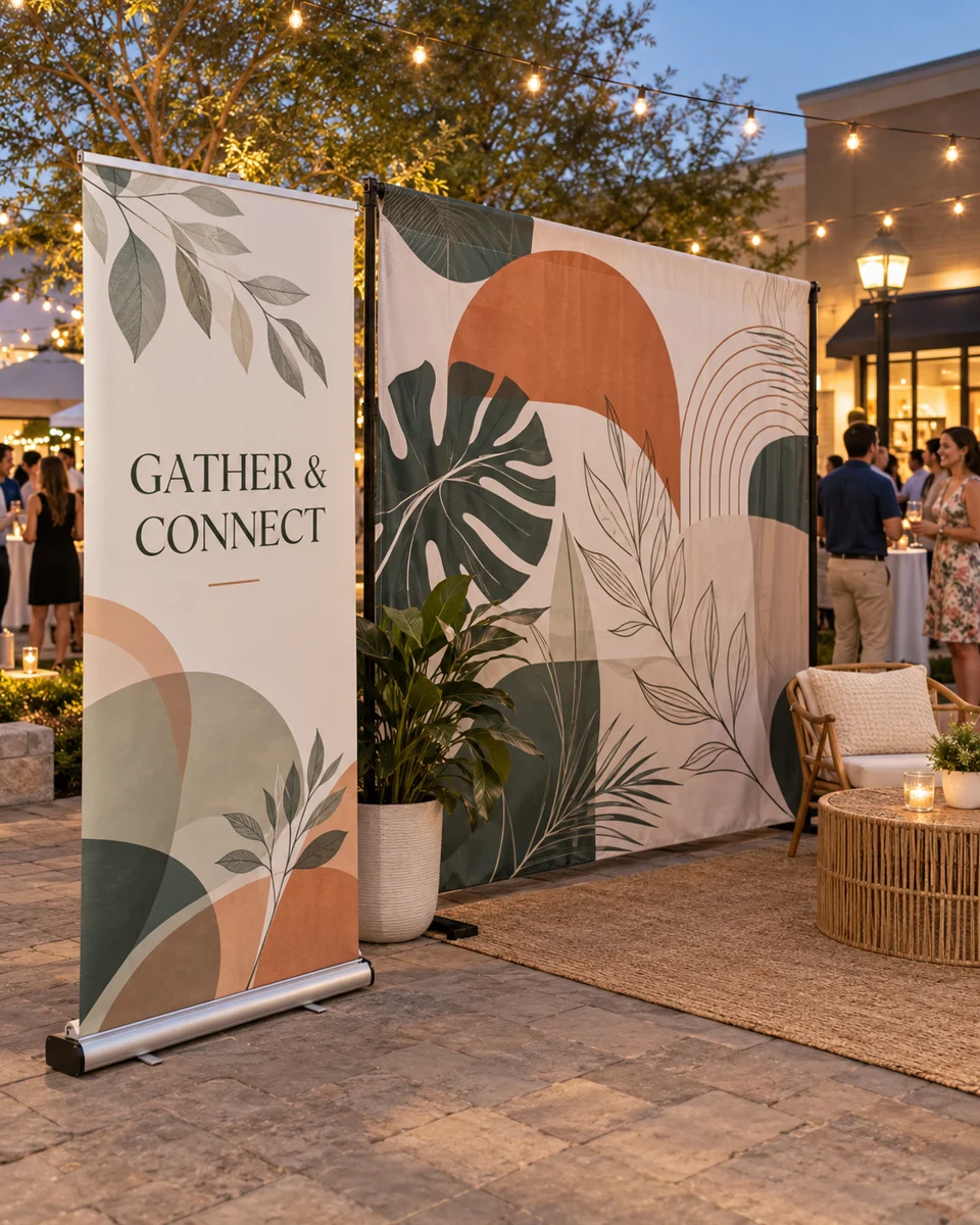 Community event displays · Retail & events