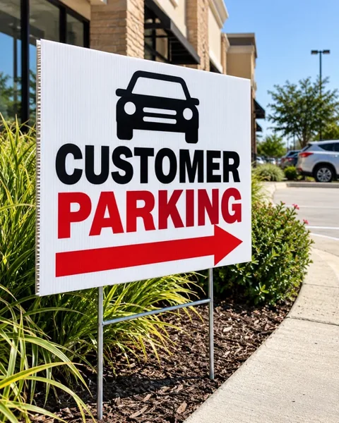 Parking signs · Retail & events lifestyle printing idea