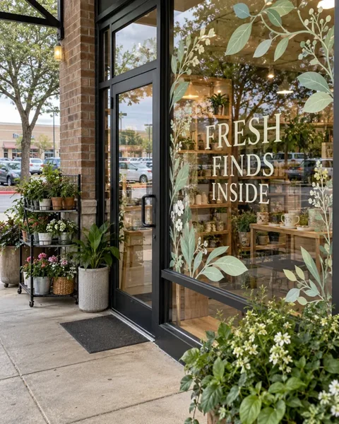 Neighborhood window graphics · Neighborhood favorites lifestyle printing idea