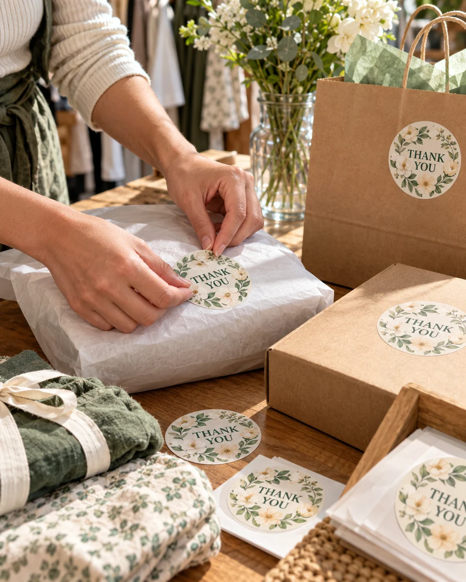 Gift packaging stickers · Neighborhood favorites illustrative printing inspiration