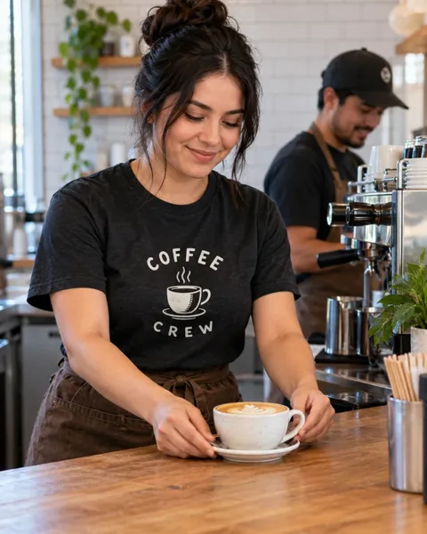 Cafe crew T-shirts · Neighborhood favorites lifestyle printing idea