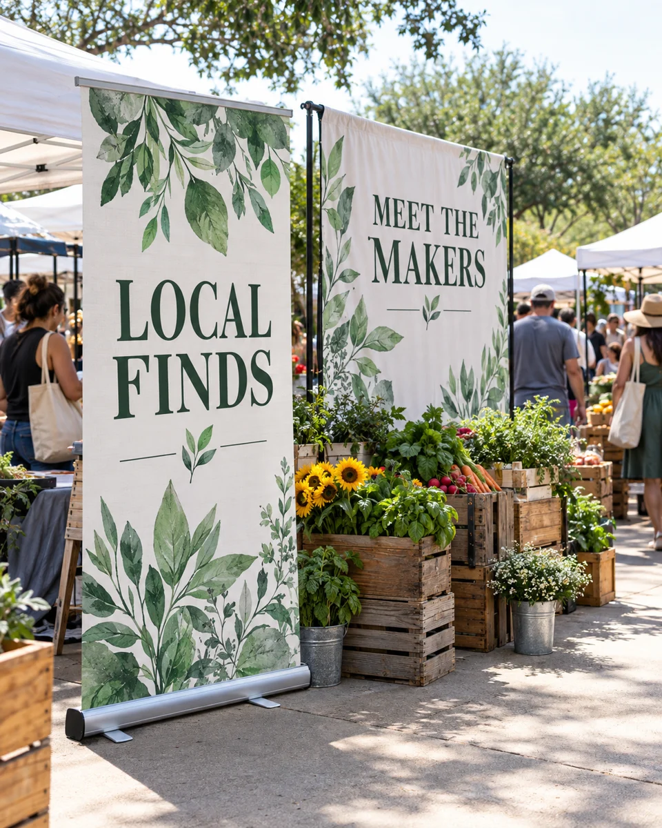 Local market displays · Neighborhood favorites