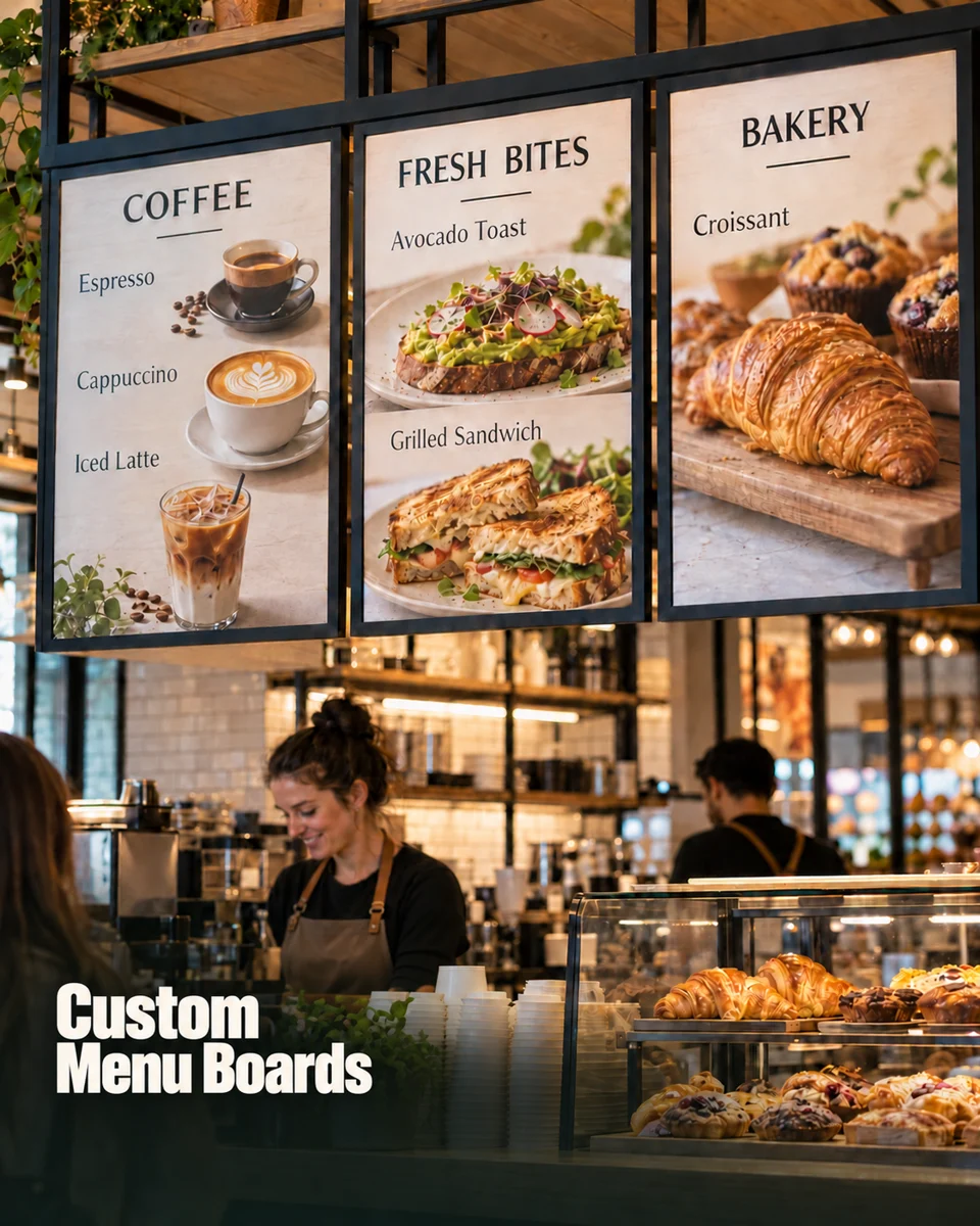 Cafe menu boards · Cafe & local shop inspiration