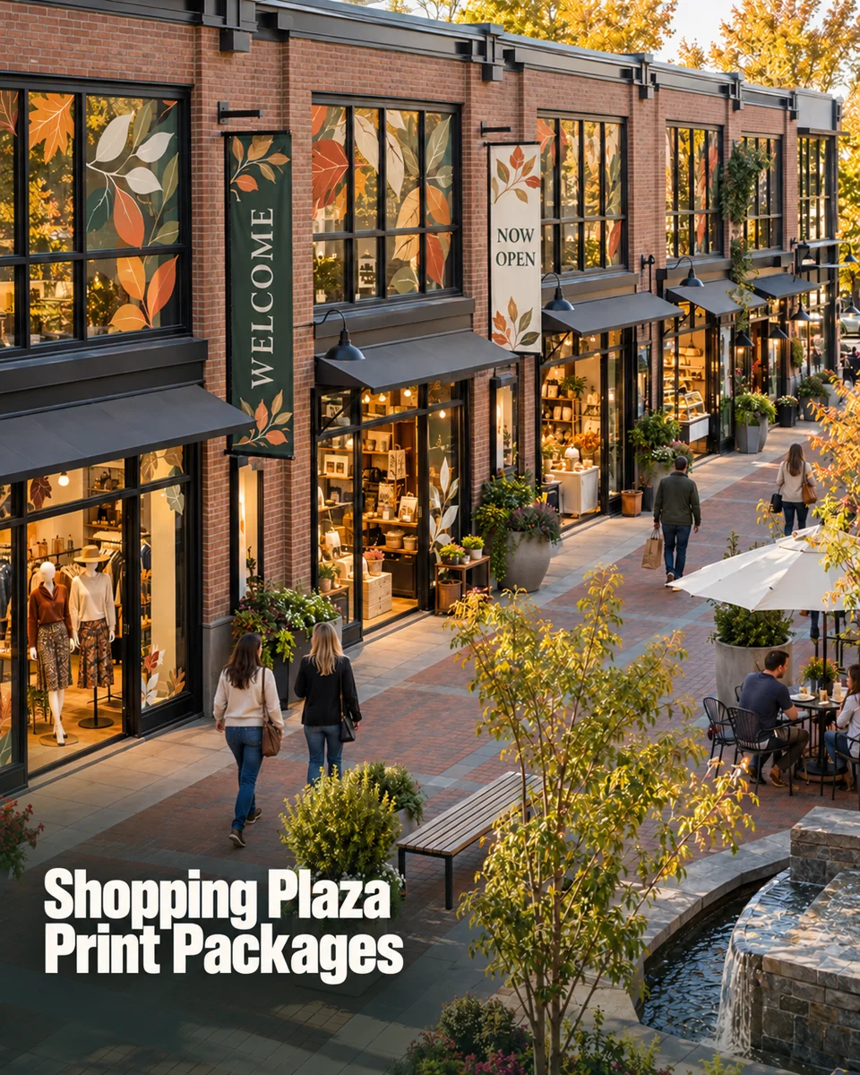 Shopping plaza print ideas · Cafe & local shop inspiration