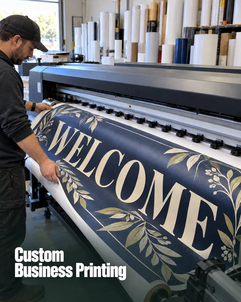 Print planning at the workshop · Cafe & local shop inspiration