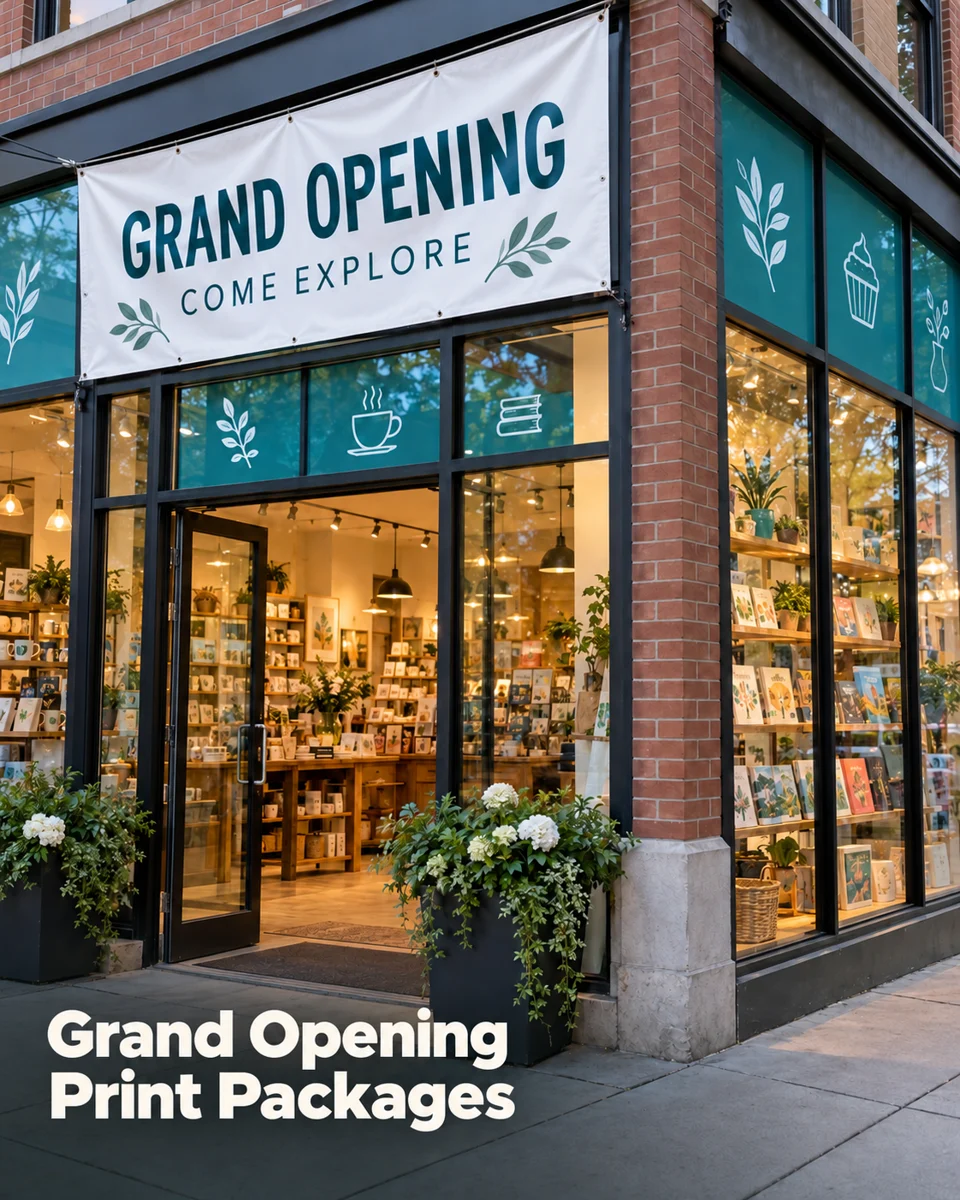 Grand opening banners · Community business inspiration