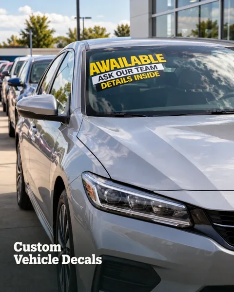 Vehicle window decals · Houston neighborhood illustrative printing inspiration
