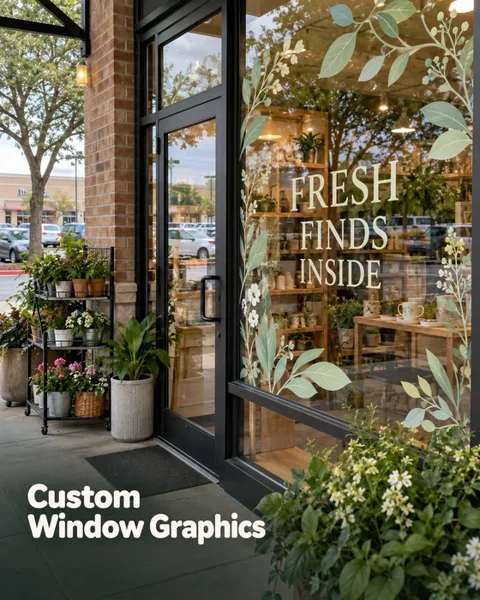 Neighborhood window graphics · Neighborhood favorites lifestyle printing idea