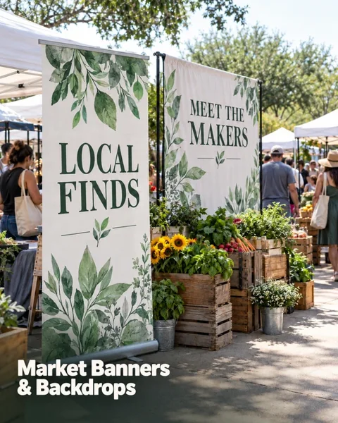 Local market displays · Neighborhood favorites lifestyle printing idea
