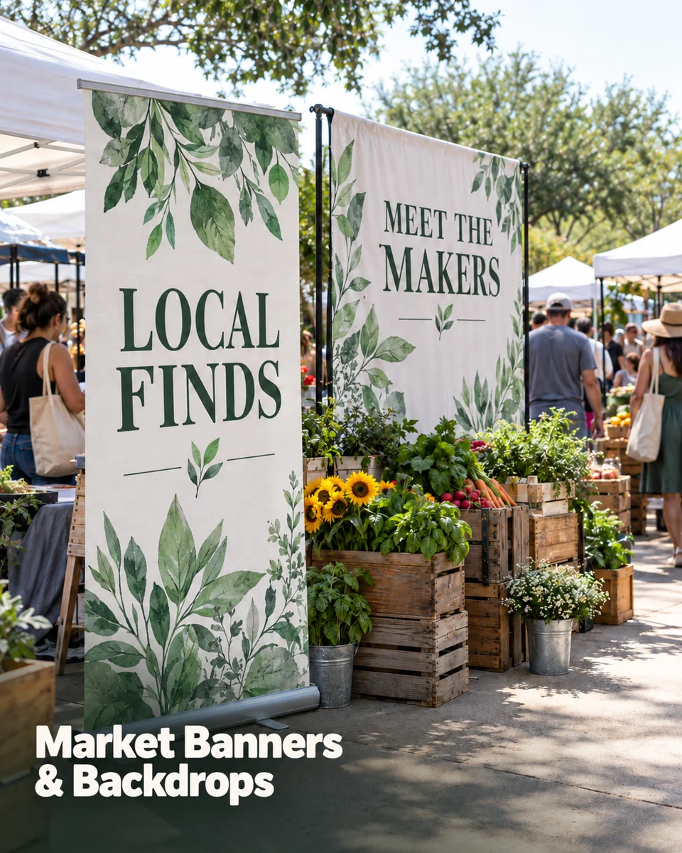 Local market displays · Neighborhood favorites