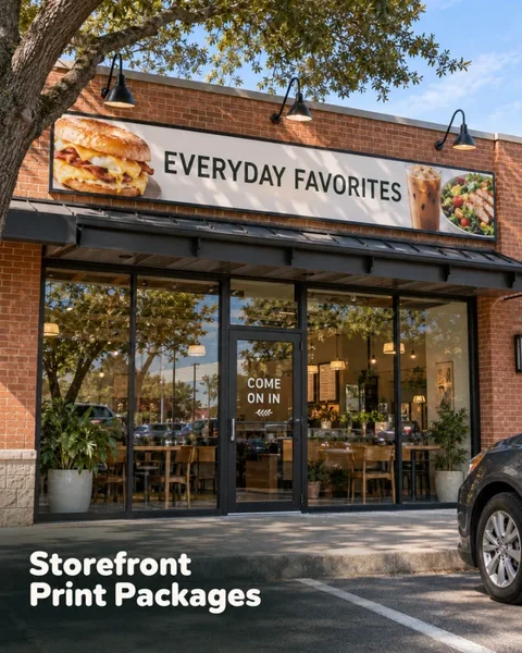 Storefront print ideas · Neighborhood favorites lifestyle printing idea