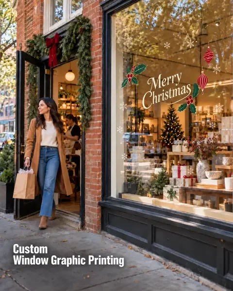 Window Graphic · Cafe & local shop lifestyle printing idea