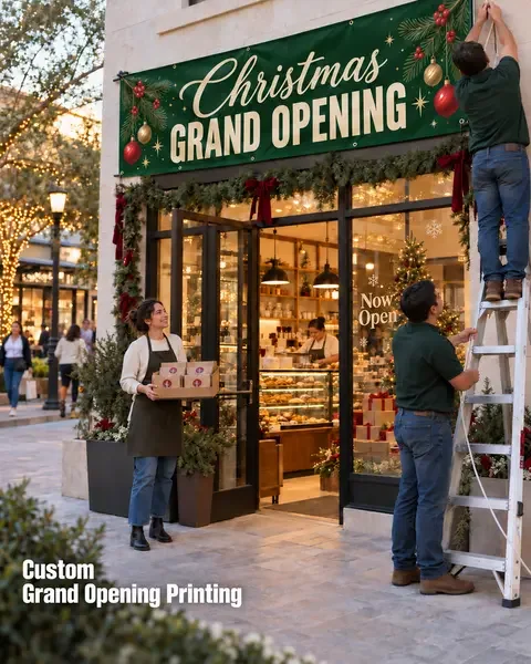 Grand Opening · Cafe & local shop lifestyle printing idea