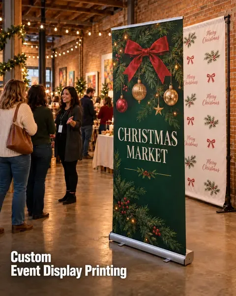 Event Display · Cafe & local shop lifestyle printing idea