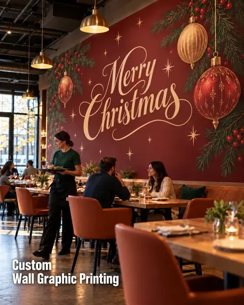 Wall Graphic · Cafe & local shop lifestyle printing idea